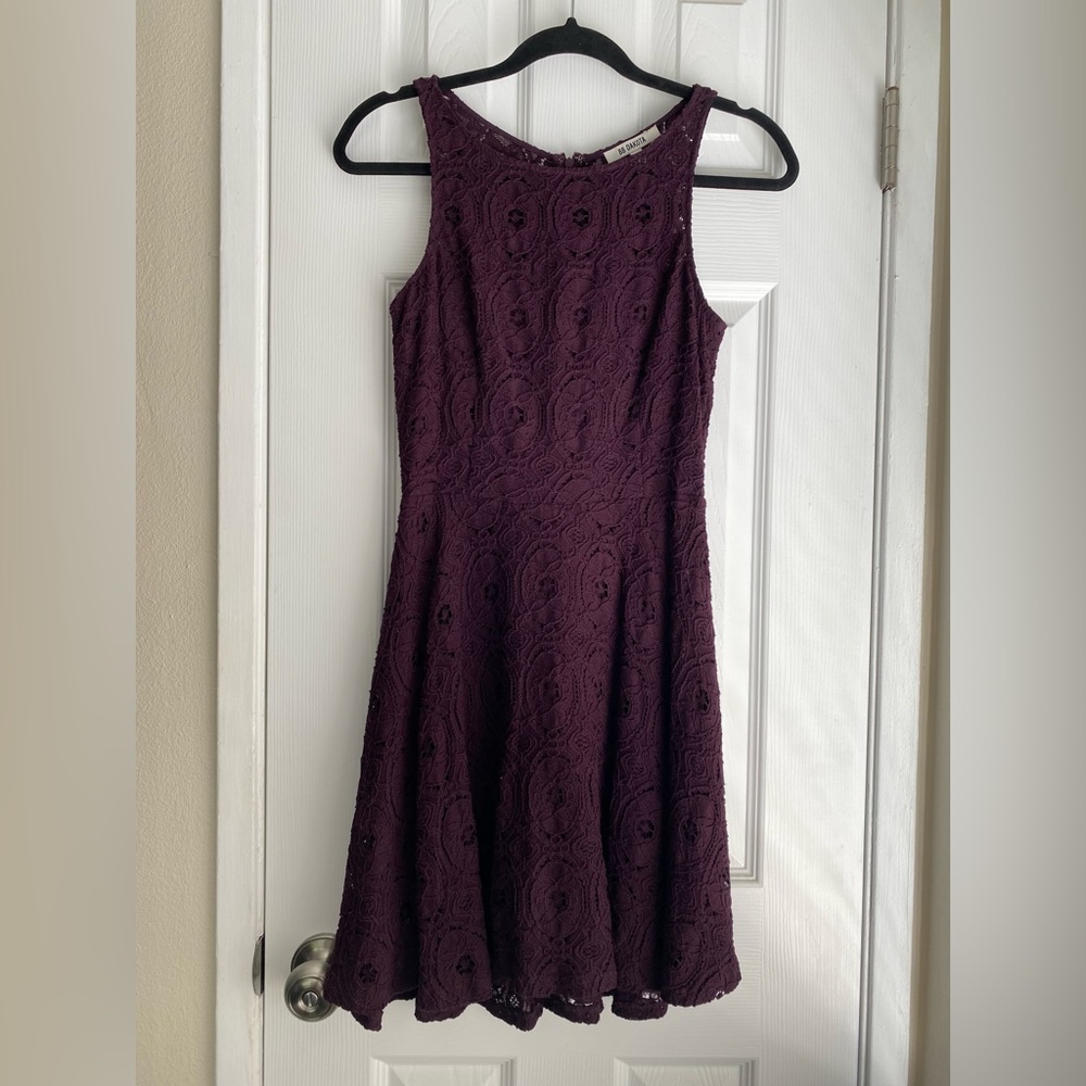 BB Dakota Renley Lace Fit & Flare Minidress